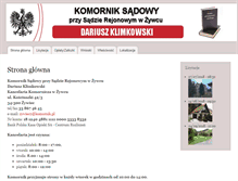 Tablet Screenshot of komornik.zywiec.pl